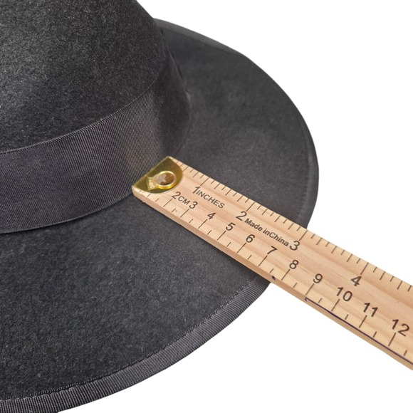 Scala Classico New Yorker Zoot Black 100% Wool Hat Adult Medium Mens - Picture 8 of 15